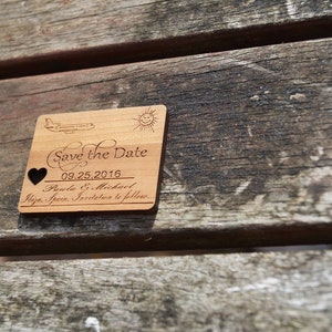 wooden save the date, wedding stationery, save the date magnets, save the date, engraved stationery, personalised wedding,wedding invitation image 9