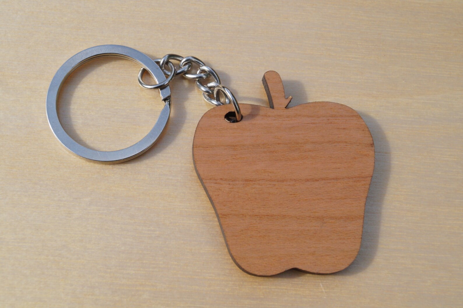 Wooden Apple Keyring Wooden Keyring Teachers Gift Bespoke Etsy UK