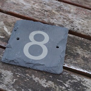 Slate house numbers, house number, personalised slate sign, house sign, stable sign, horse stable sign image 3