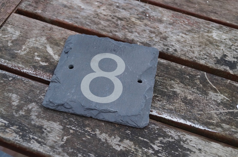 Slate house numbers, house number, personalised slate sign, house sign, stable sign, horse stable sign image 3