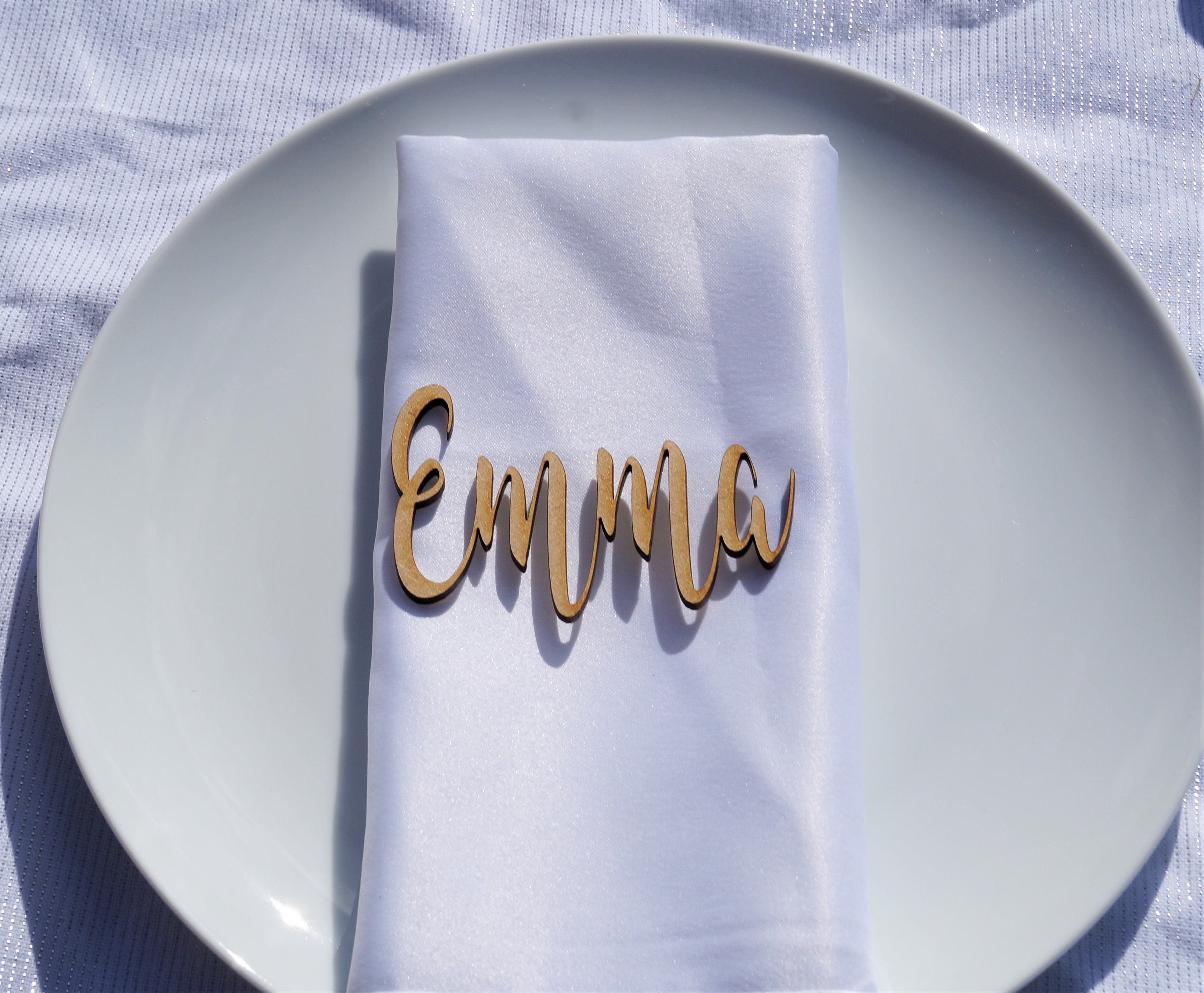 Wooden Name Place Setting Wooden Wedding Place Name Wedding Etsy UK