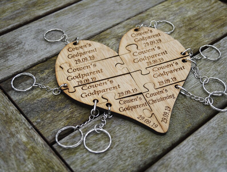 Wooden bridal keyring wedding favour bridal party gift Etsy