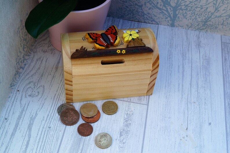Childrens Wooden Money Box Personalised Money Box Animal Etsy
