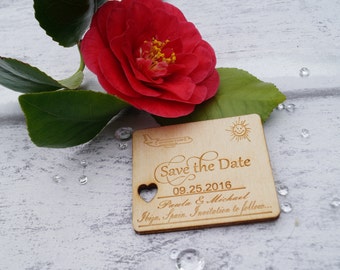 wooden save the date, wedding stationery, save the date magnets, save the date, engraved stationery, personalised wedding,wedding invitation