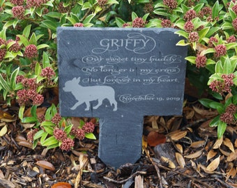 personalised dog memorial plaque, grave stone, grave marker, memorial gift, in loving memory,
