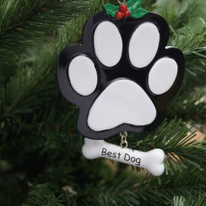 Personalised Christmas decoration,memorial, dog, pet decoration, family decoration, dog decoration, dog christmas decoration, family pet image 2