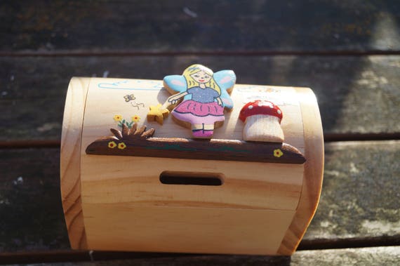 childrens wooden money box