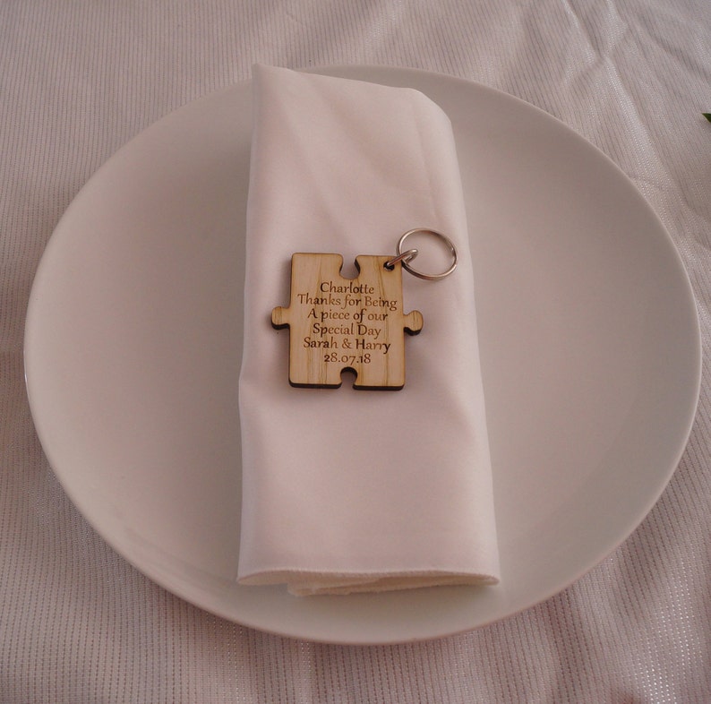 Wooden Place Setting Wedding Favour Wedding Gift Name Etsy UK