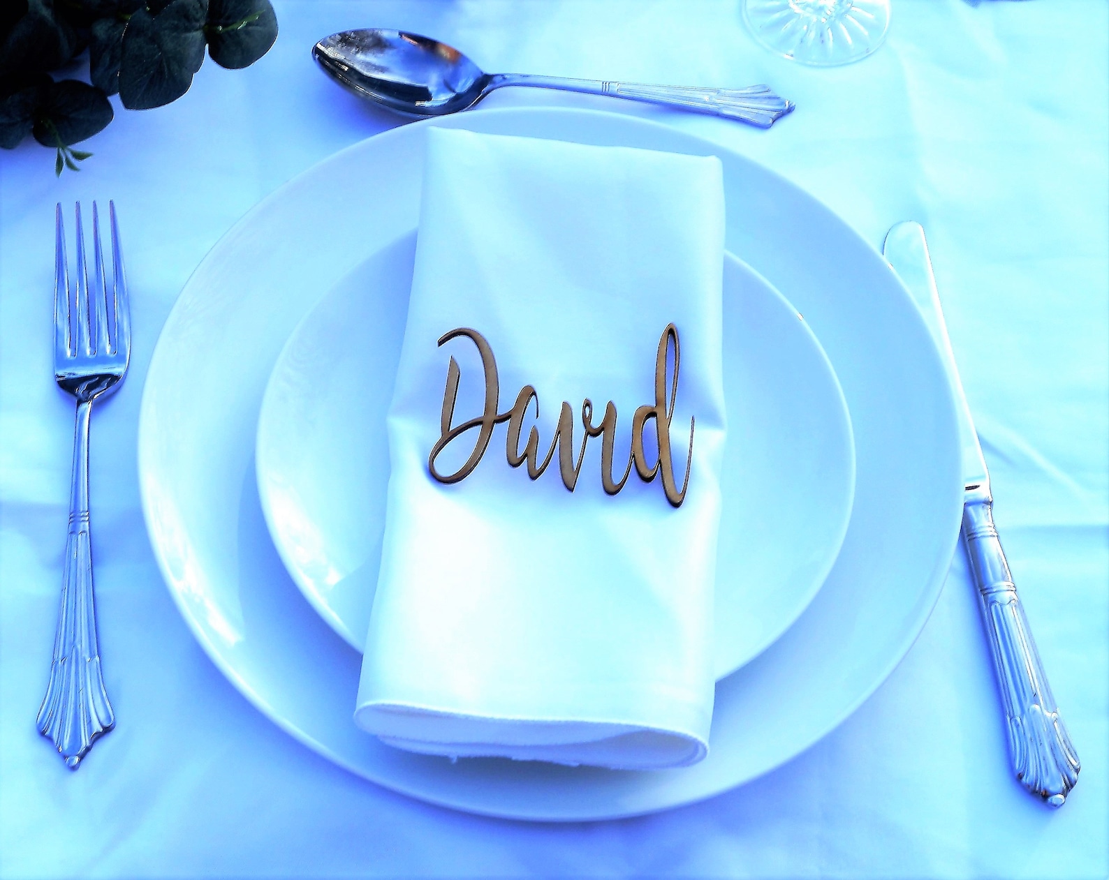 Wooden Name Place Setting Wooden Wedding Place Name Wedding Etsy UK