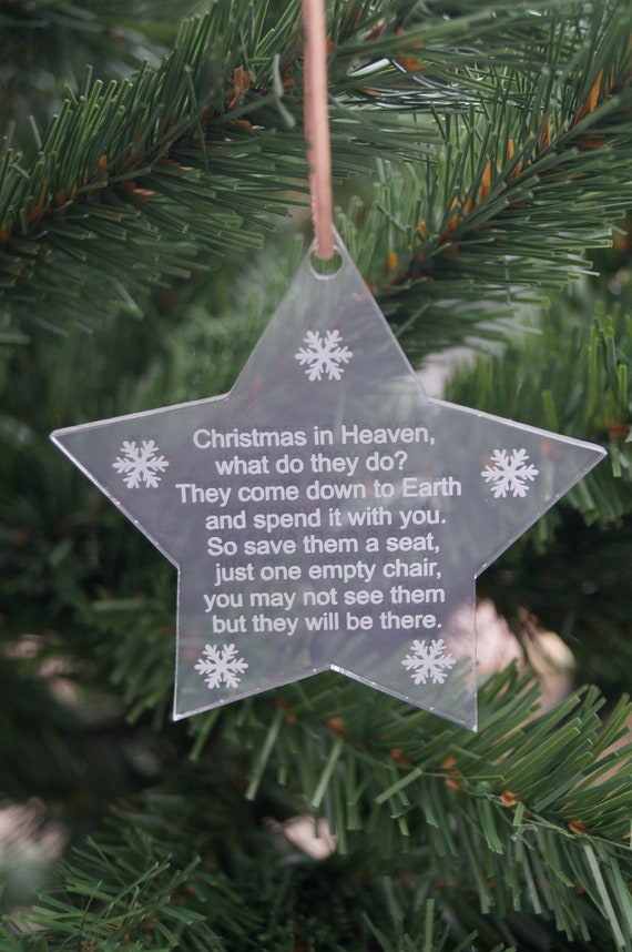 Personalised In Memory of a Loved One & Verse Christmas Tree Bauble Decoration Personalised In Memory of a Loved One & Verse Christmas Tree Bauble Decoration