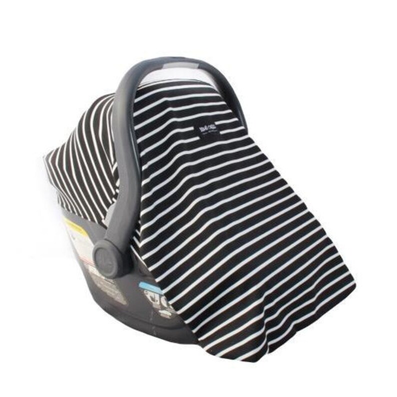 Car Seat Cover For Infant Fits All Seats Cookies And Cream Black White Stripes