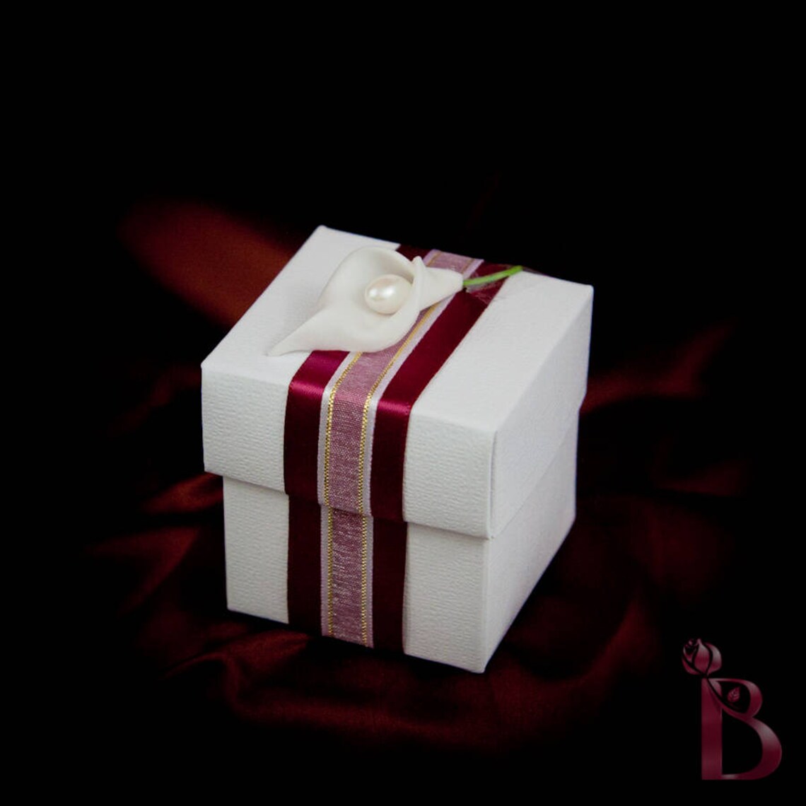 White Favor Box 6pc Party Favor Box Cardboard Favor Box With Etsy