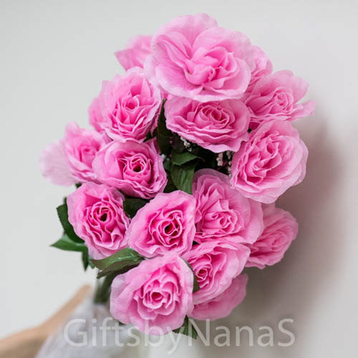 Pink silk roses silk flowers 24pc pink roses silk flower Etsy