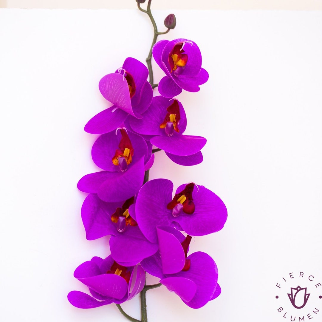 Purple Real Touch Orchids, Real Touch Flowers, Royal Purple