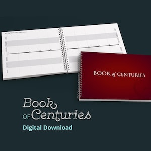 Tidslinje för hemundervisningshistoria: Århundradenas bok (A3 PDF) 6000 f.Kr.–2040 e.Kr.
