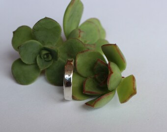 Thin Hammered Ring