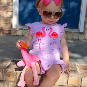 Flamingo Baby Shoes Girl Baby Booties Pink Soft Sole Shoes Flamingo