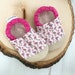 Flamingo Baby Shoes Girl Baby Booties Pink Soft Sole Shoes Flamingo