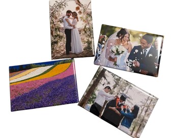 Imán rectangular con foto para nevera (5 x 7,6 cm) / Personalizado con tu propia imagen / Regalo hecho a mano / Mascota, familia, boda, viajes