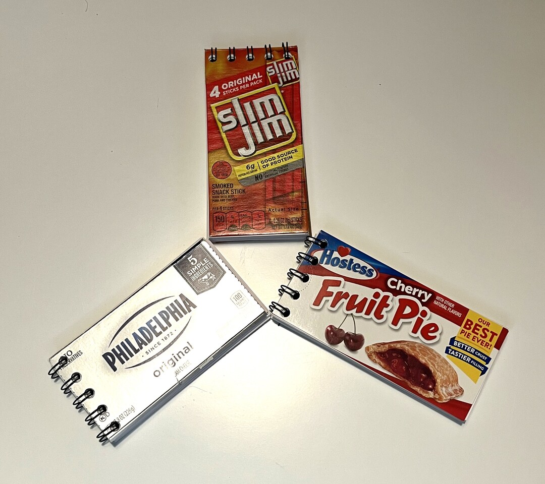 Snack Food Box Journals Upcycled Journals Etsy