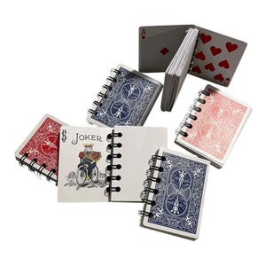 Mini carnet de notes, carnet de notes, carnet de cartes à jouer