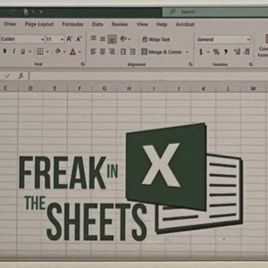 May include: A green and white logo with the text "FREAK IN THE SHEETS" and a green "X" with a white background. The logo is on a white background with a grid pattern.