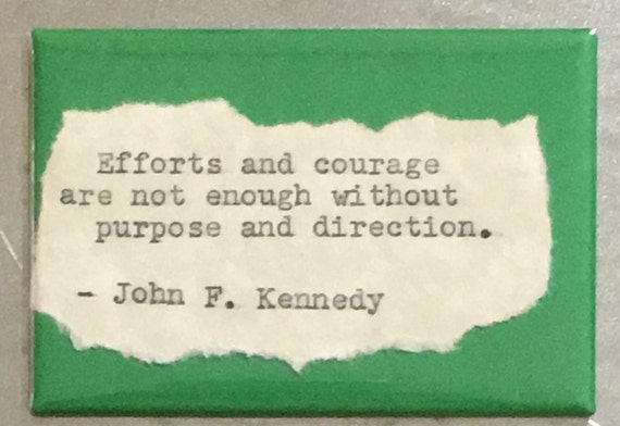 J.F.K president quote Refrigerator magnet 3/" x 4 1//2 /"