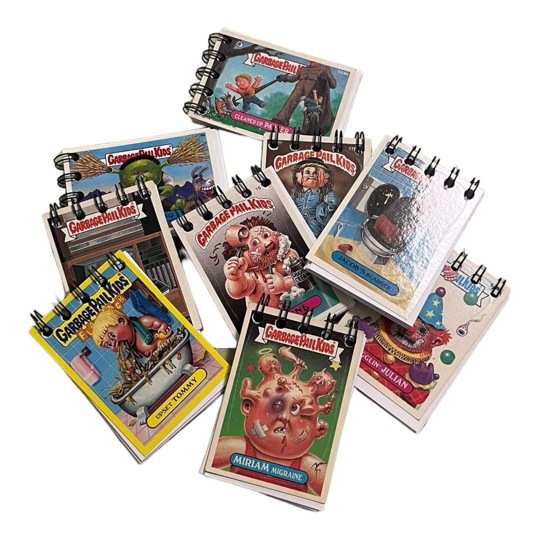 Upcycled Garbage Pail Card Mini Notebook, Journal, Notepad (get a Lot ...