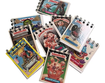 Upcycled Garbage Pail Card Mini Notebook, Journal, Notepad (Get a lot of 3, 5 or 10 and save!!!)