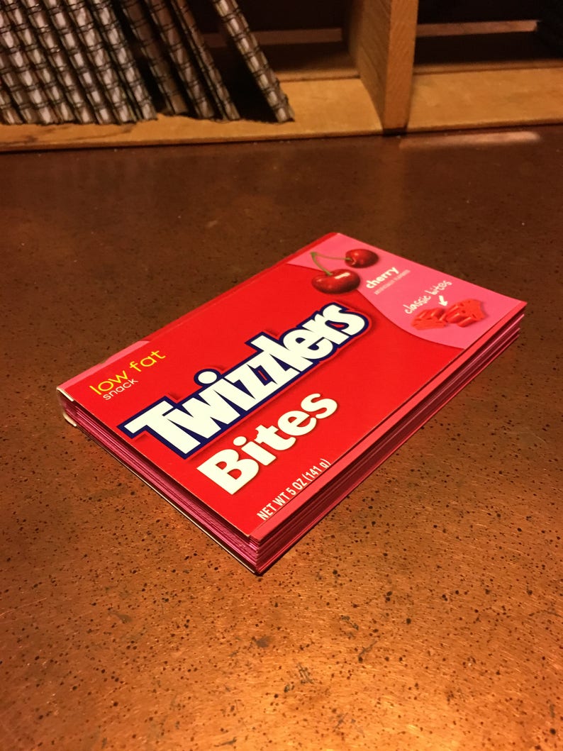 Twizzlers Candy Box Journal Upcycled Movie Theater Candy Box Etsy