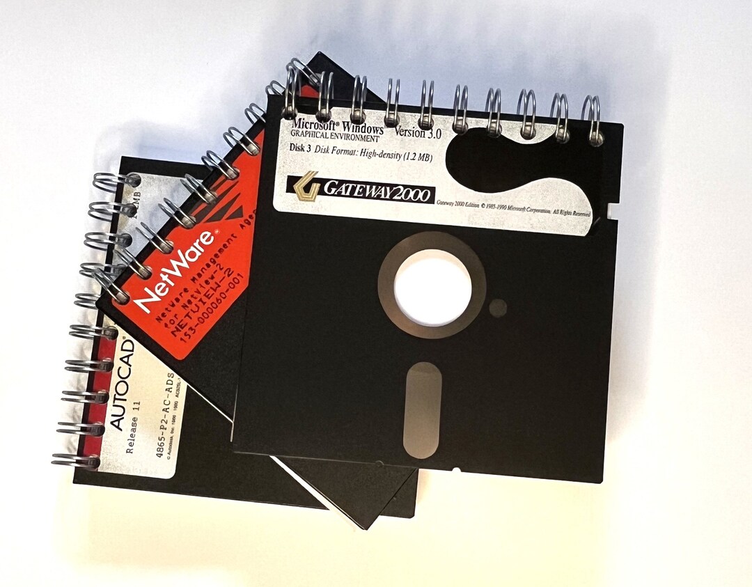 Vintage Upcycled Floppy Disk Journals Upcycled, 5.25 Floppy Disks Etsy