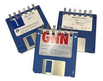 Upcycled Floppy Disk Journals - 3.5" floppy disks - Programming Disks (nonfunctioning)