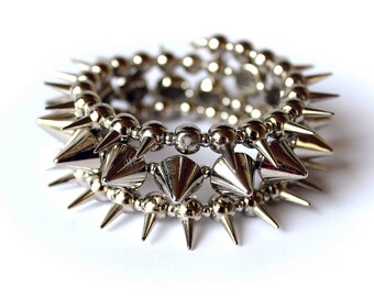 2 Pcs Femmes Punk Strass Serpent Courbé Chunky Stretch Bracelet Jonc 2 Pcs Femmes Punk Strass Serpent Courbé Chunky Stretch Bracelet Jonc