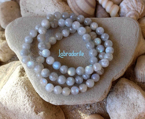 Beaded Labradorite Bracelet #0033 Highest quality Labradorite jewelry AAAA Stunning Labradorite Bracelet 8mm Labradorite Bracelet