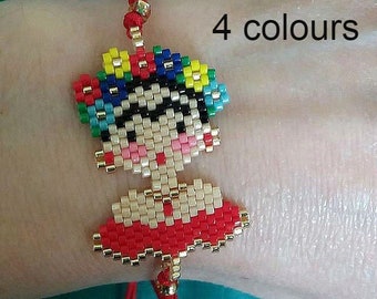 Miyuki Bead Bracelet, Miyuki Bead Jewelry, Colorful Seed Bead Bracelet, Multicolor Hippie Bracelet, Mexican Woman Bracelet, Gift for Her