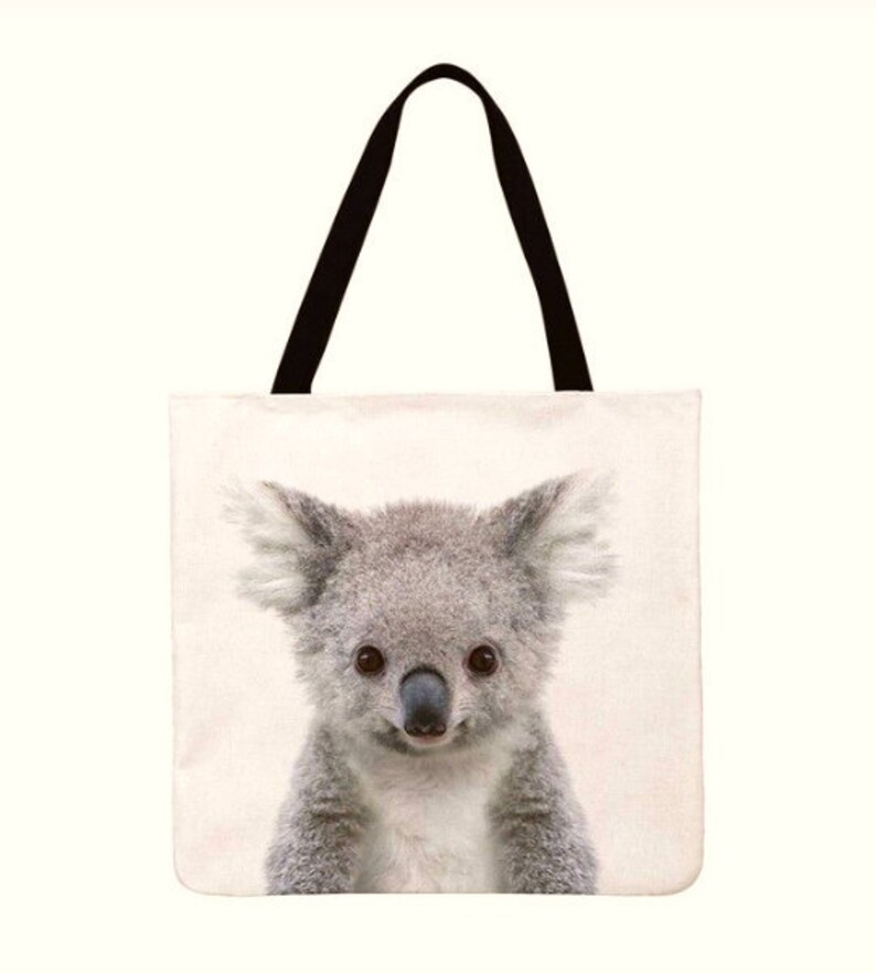 Koala Tote Bag Koala Bear Bag Shopping Bag Reusable Tote Etsy