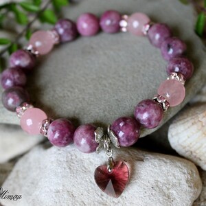 Lepidolite Quartz Bracelet