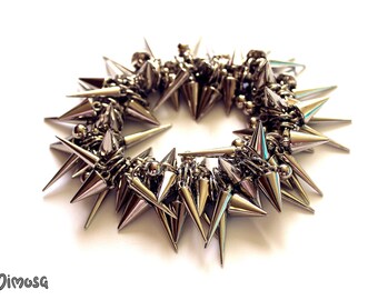 Punk Spike Bracelet, Gothic Bracelet, Silver Spike Bracelet, Punk Rock Bracelet, Gothic Jewelry, Stud Punk Rock Bracelet, Goth Stud Bracelet