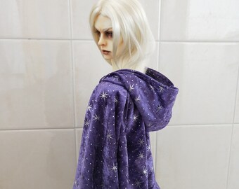 Ready to Ship Purple Velvet SD BJD Circle Cloak