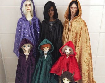 Custom Made-to-Order BJD Velvet Circle Cloaks