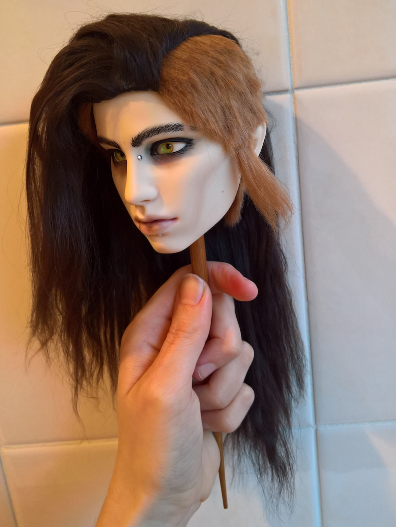 Custom Alpaca Fibre Wig for BJD image 2