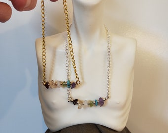 SD BJD Gemstone Pride Flag Necklaces