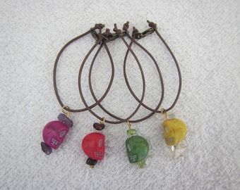 SD BJD skull necklace - multiple colours available