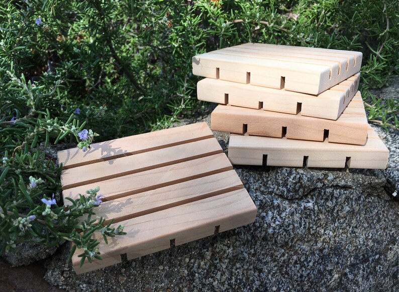 Cedar Soap Dish Set of 5 Etsy