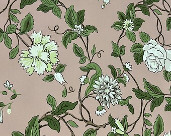 Vintage Floral Wallpaper II Hand Painted Looking Colorful - Etsy