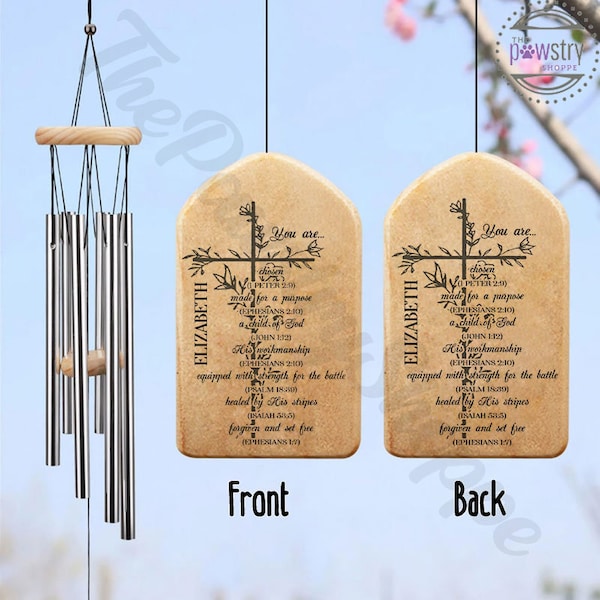 Bible Verse Wind Chime Etsy