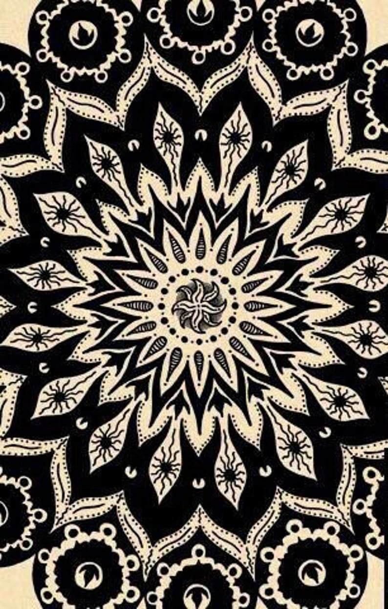Black mandala swimsuit