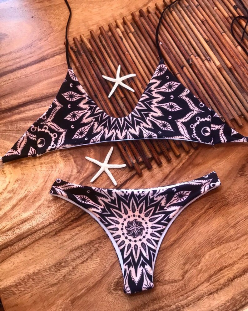 Black mandala swimsuit