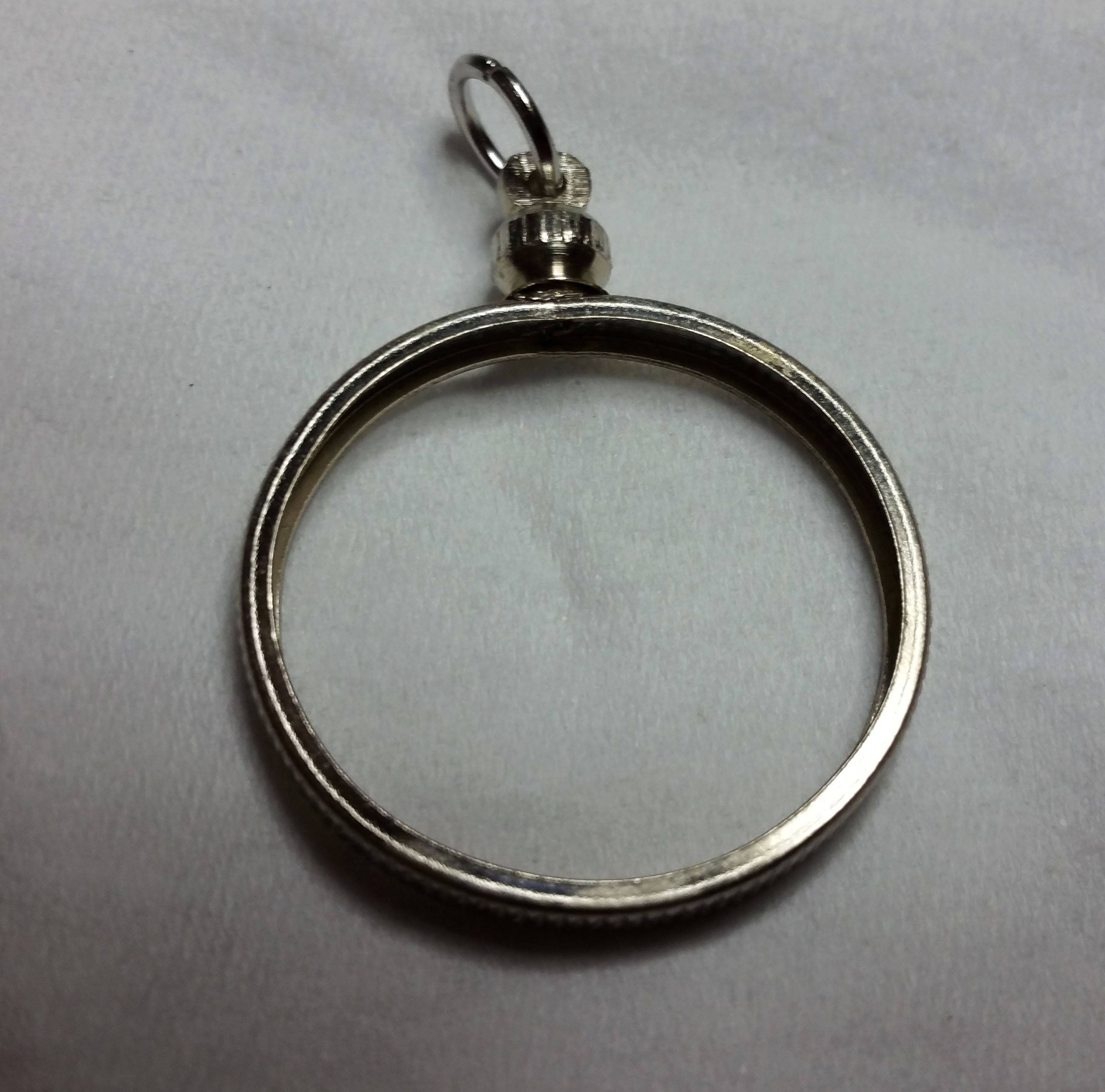 Bezel Necklace, AA Medallion Holder