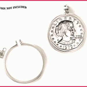 Silver-Plated Coin Bezel for Dollar Coins (26.5mm)